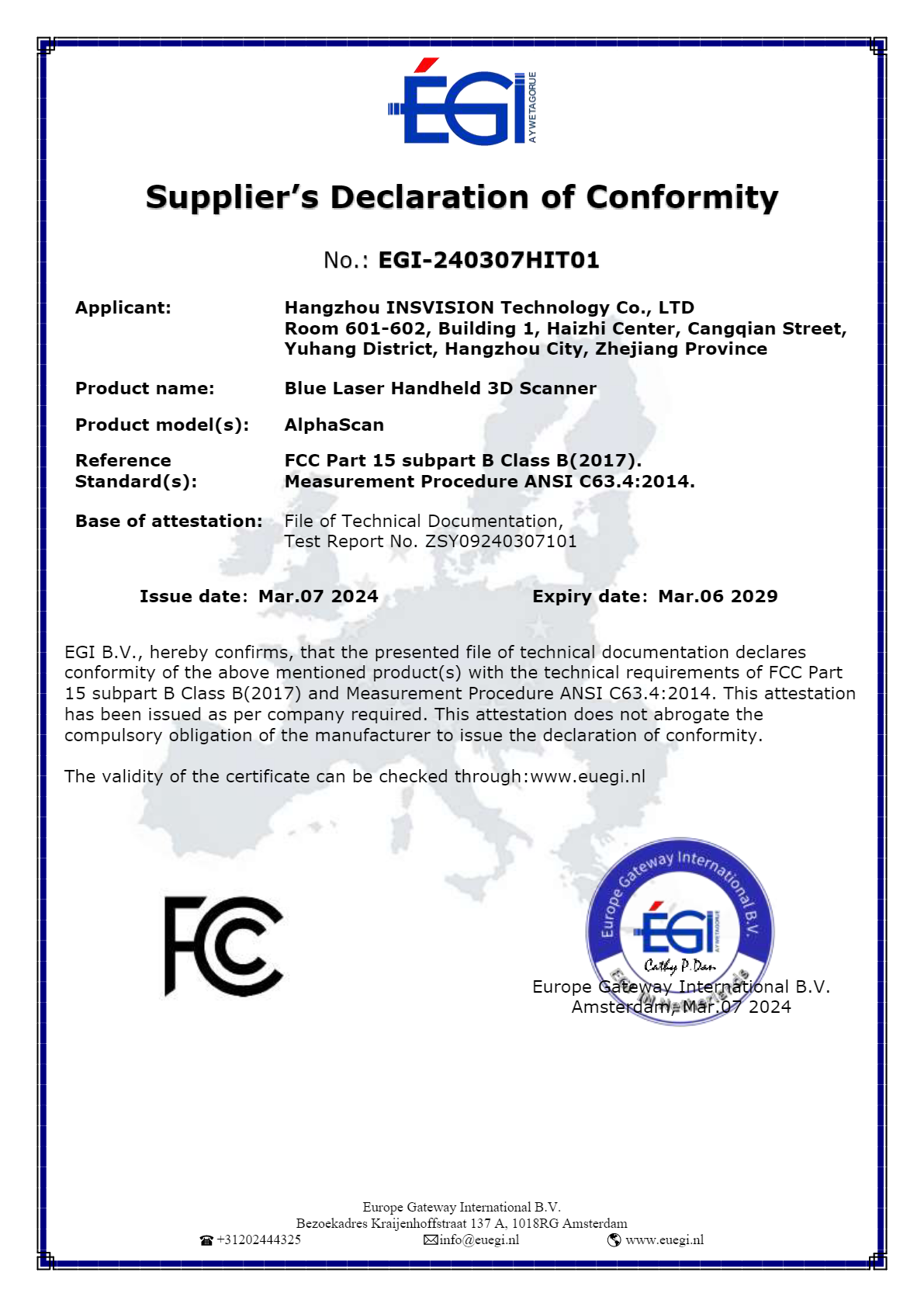 US FCC Certification